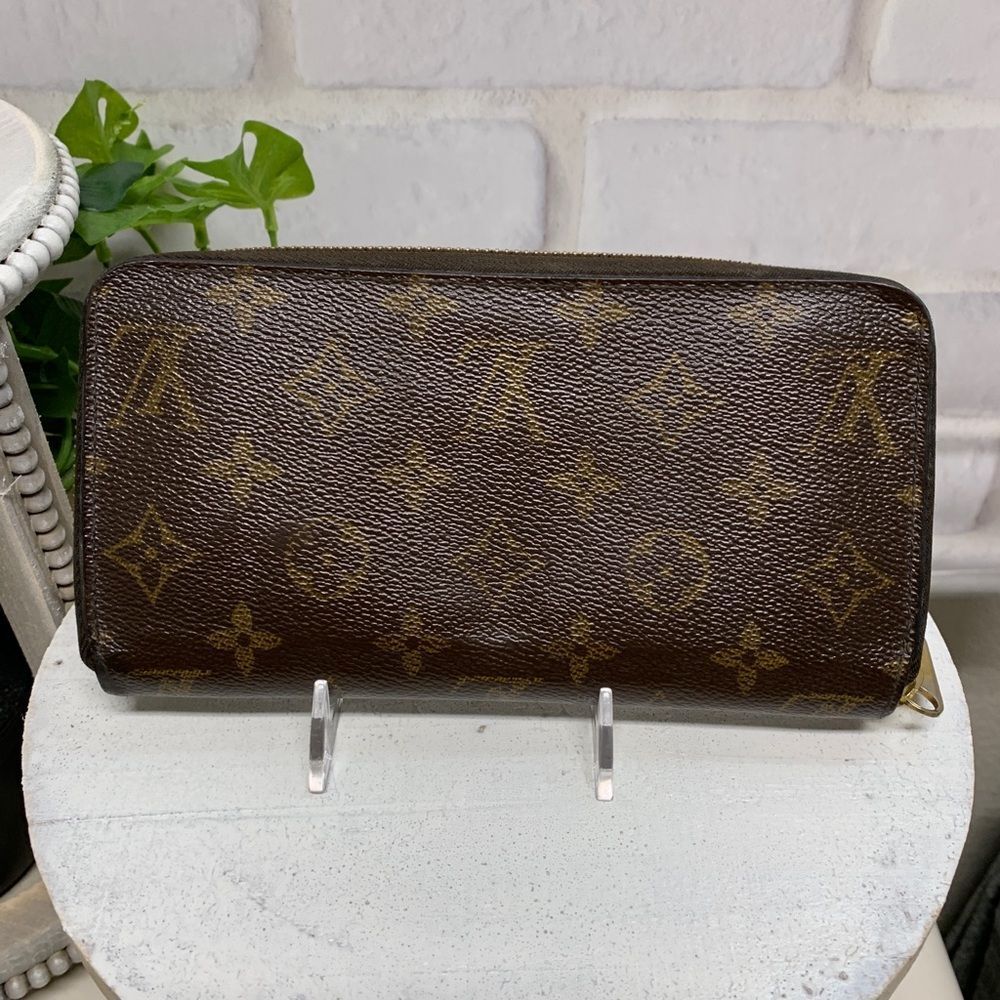⭐ Louis Vuitton Monogram Zippy Zip Around Long Wallet purse /M1891